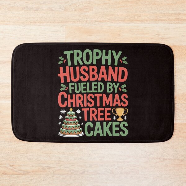 Item preview, Trophy Husband Fueled by Christmas Tree Cakes - Funny Holiday Husband Tee designed and sold by Redgiant87x.