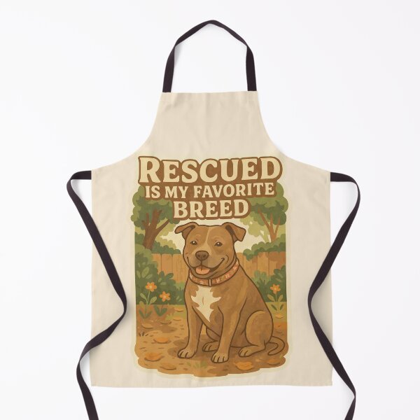 Item preview, Rescued Is My Favorite Breed – Rescue Dog Art designed and sold by Tiny Joy World.