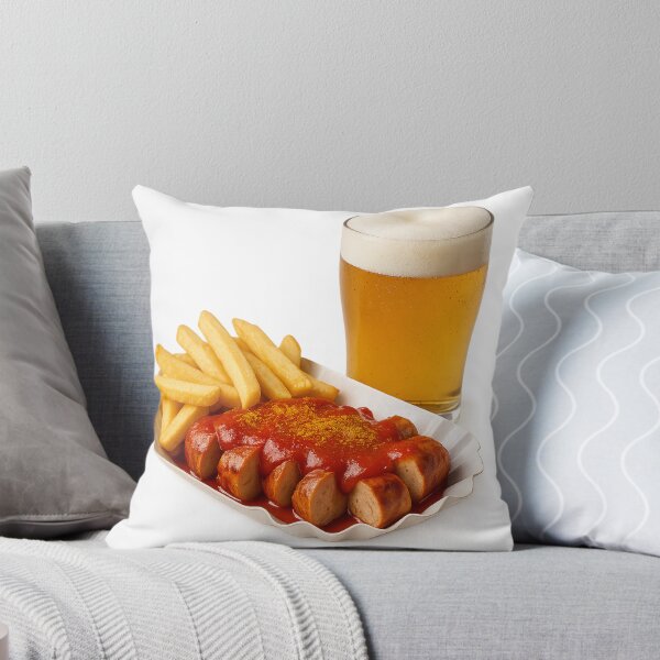 Item preview, Currywurst, fries and beer designed and sold by Wurstzeitshop.