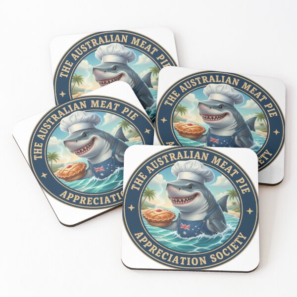 Item preview, The Meat Pie Shark designed and sold by The Australian Meat Pie Appreciation Society.