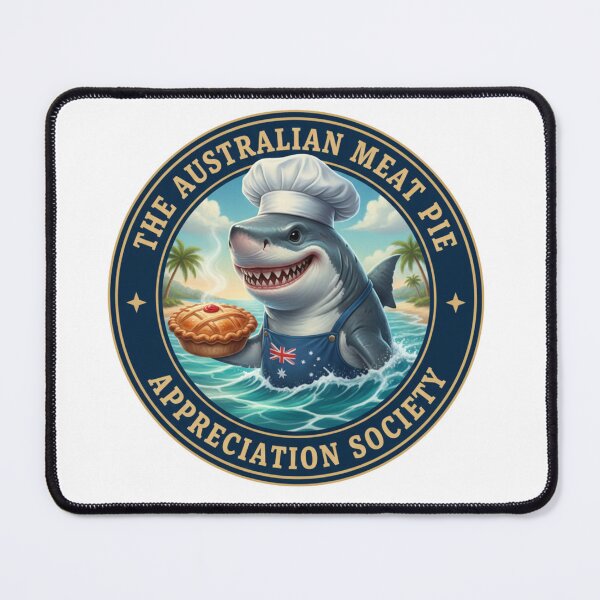 Item preview, The Meat Pie Shark designed and sold by The Australian Meat Pie Appreciation Society.