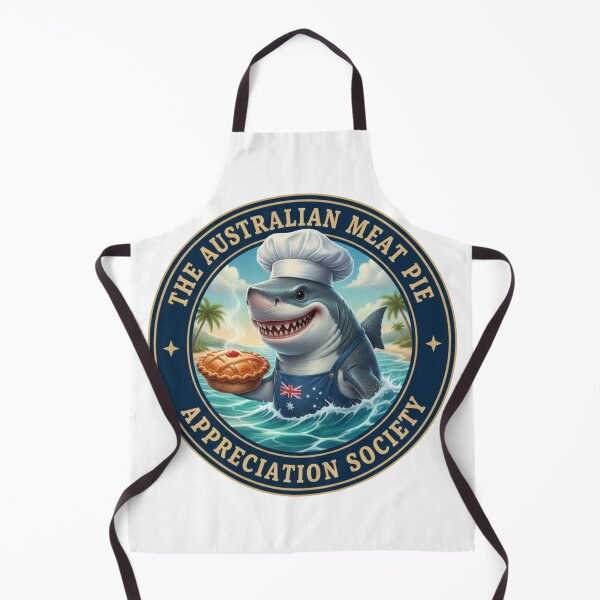 Item preview, The Meat Pie Shark designed and sold by The Australian Meat Pie Appreciation Society.