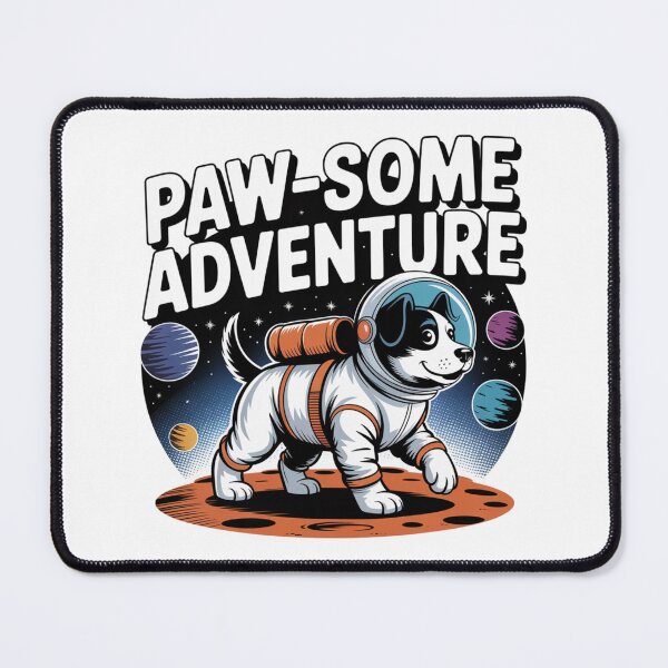 Item preview, Paw-some Adventure Cute Dog Astronaut Space Lover Gift designed and sold by chattsuede.