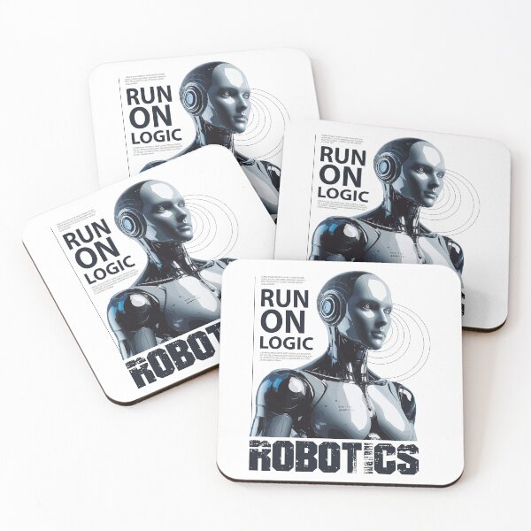 Item preview, RUN ON LOGIC Robotics T-Shirt - AI Programmer Developer Engineer Gift designed and sold by Design-Pro-21.