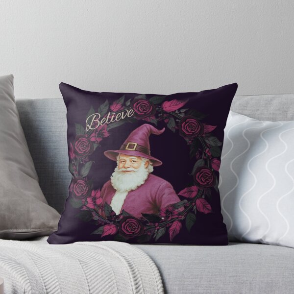 Item preview, Believe – Mulberry Witch Santa Christmas Rose Wreath Art by CarmaQuanTarot designed and sold by CarmaQuanTarot.
