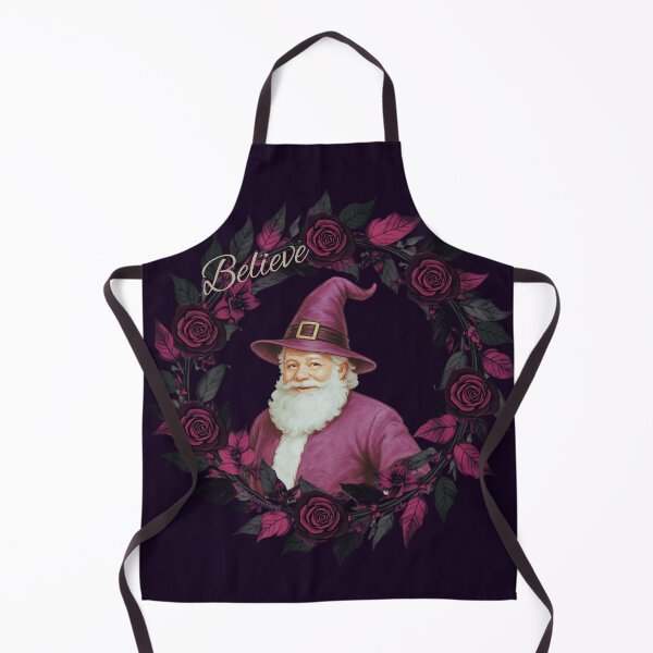 Item preview, Believe – Mulberry Witch Santa Christmas Rose Wreath Art by CarmaQuanTarot designed and sold by CarmaQuanTarot.