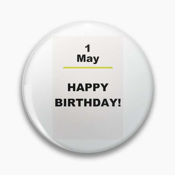 Item preview, Minimalist Happy Birthday Design — May 1 designed and sold by ariksworld.