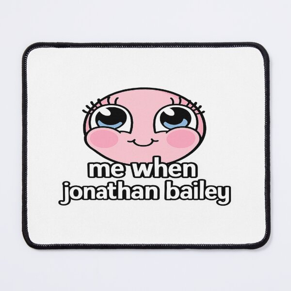 Item preview, Cute Blush Emoji Sticker – Me When Jonathan Bailey designed and sold by Gurjeetpixelart.