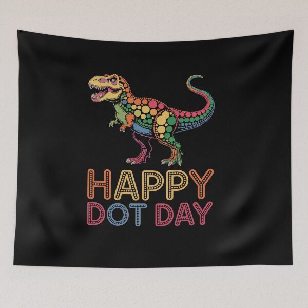Item preview, Dot Day 2025 September 15th Polka Dot T-Rex Boys Girls Kids designed and sold by TiredPack.