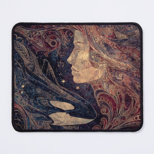 Item preview, Orca Totem & Cosmic Feminine – Mystical Spirit Animal Ocean Art designed and sold by Alaska Magick.