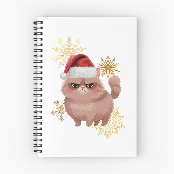 Item preview, Grumpy Cat in a Santa Hat – Christmas Illustration designed and sold by iamKRUK.