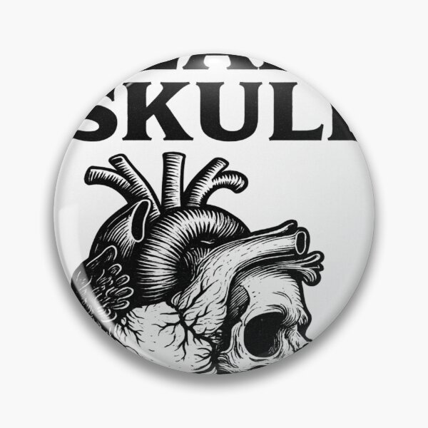 Item preview, Half Heart Half Skull designed and sold by DarkBlackHeart.
