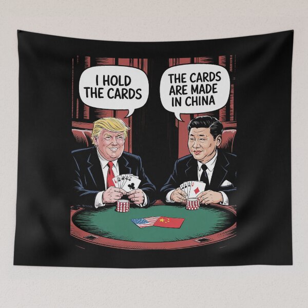 Item preview, Trump Political Cartoon I Hold The Cards Satirical Graphic  designed and sold by GamtosMintys.