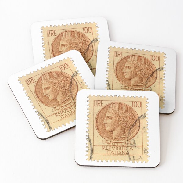 Item preview, Italy Sepia 100 Postage Stamp designed and sold by red-amber65.
