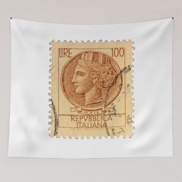 Item preview, Italy Sepia 100 Postage Stamp designed and sold by red-amber65.