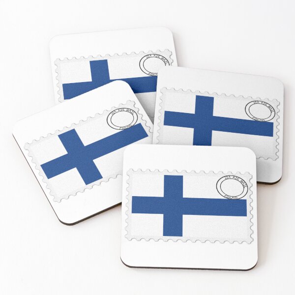 Item preview, Finland National Flag Postage Stamp designed and sold by red-amber65.
