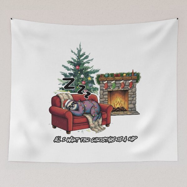 Item preview, All i want for Christmas is a nap (so tired) designed and sold by rebelhug.