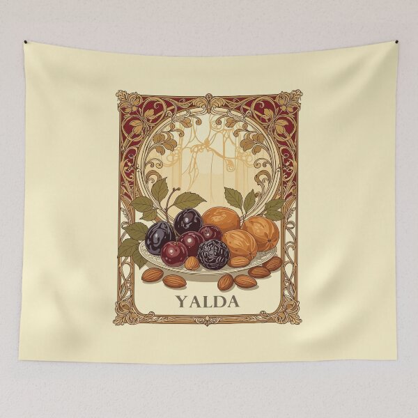 Item preview, Yalda Chelle Night Dried Fruits and Nuts Art Nouveau designed and sold by taiche.