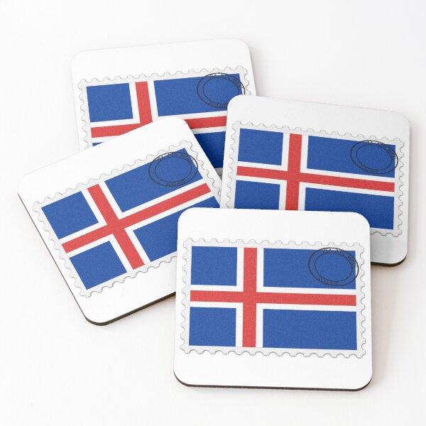 Item preview, Iceland National Flag Postage Stamp designed and sold by red-amber65.