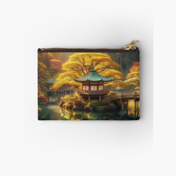Item preview, Golden Serenity: An Autumn Japanese Garden designed and sold by IraBum.