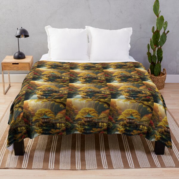 Item preview, Golden Serenity: An Autumn Japanese Garden designed and sold by IraBum.
