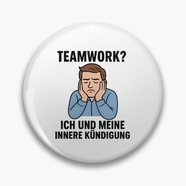 Item preview, Teamwork? Me and my inner resignation designed and sold by AggAverse.