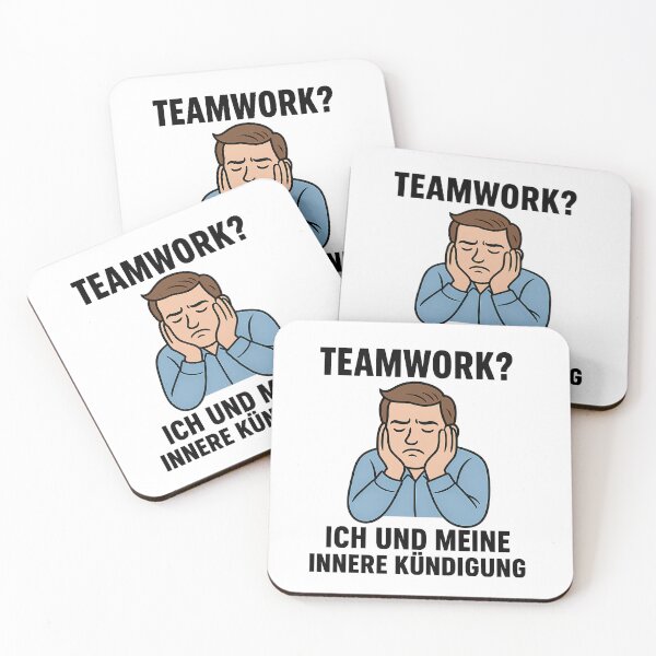 Item preview, Teamwork? Me and my inner resignation designed and sold by AggAverse.