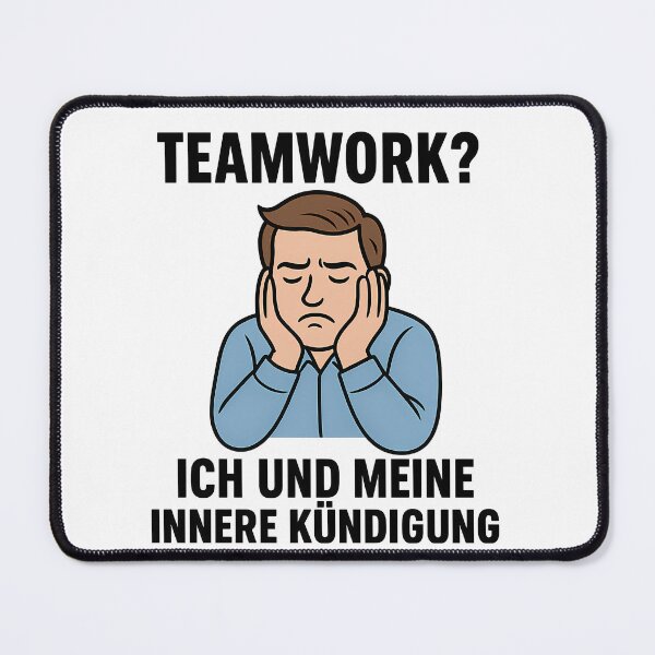 Item preview, Teamwork? Me and my inner resignation designed and sold by AggAverse.