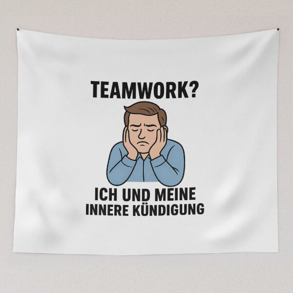 Item preview, Teamwork? Me and my inner resignation designed and sold by AggAverse.