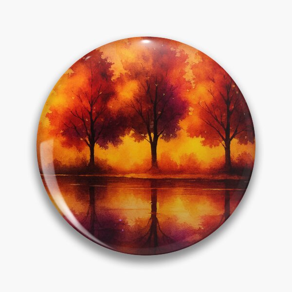 Item preview, Moonlit Autumn Reflections Forest by Night designed and sold by Joey Santiago.