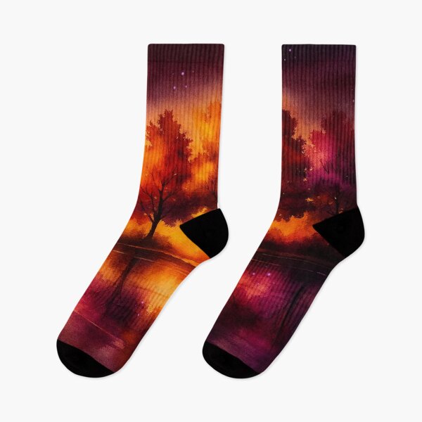 Item preview, Moonlit Autumn Reflections Forest by Night designed and sold by Joey Santiago.