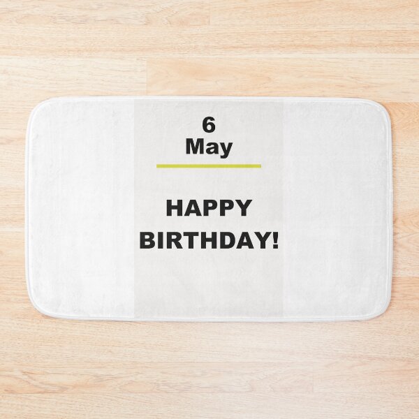 Item preview, Minimalist Happy Birthday Design — May 6 designed and sold by ariksworld.
