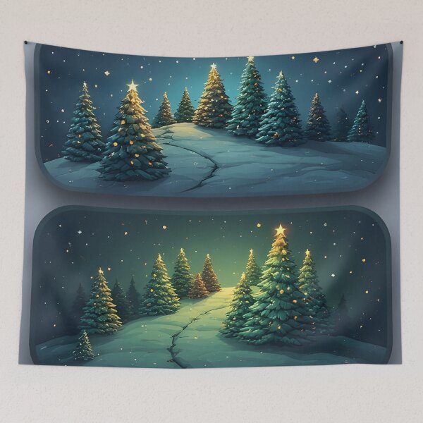 Item preview, Winter landscapes with Christmas trees and stars designed and sold by Mianku | Für das Leben.