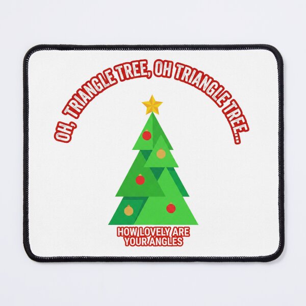Item preview, Playful Geometric Triangle Christmas Tree Pun Holiday Gift designed and sold by chattsuede.