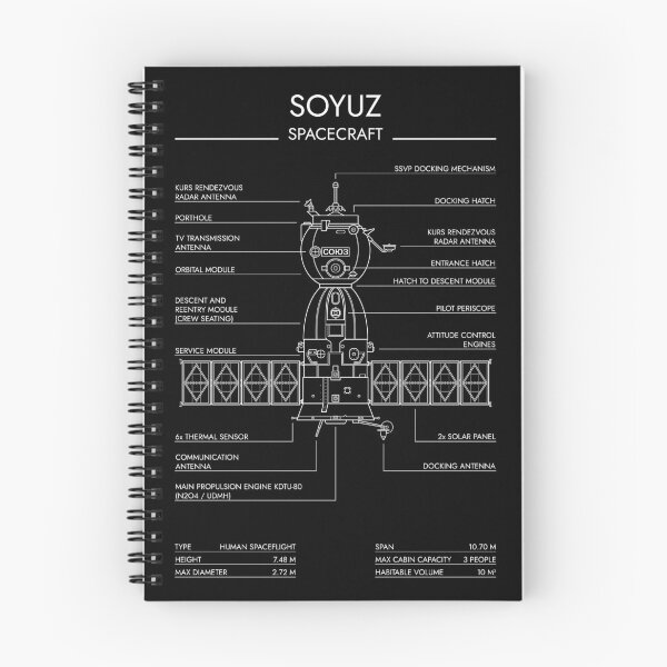 Item preview, Soyuz Spacecraft (White Stencil-No Background) designed and sold by BGALAXY.