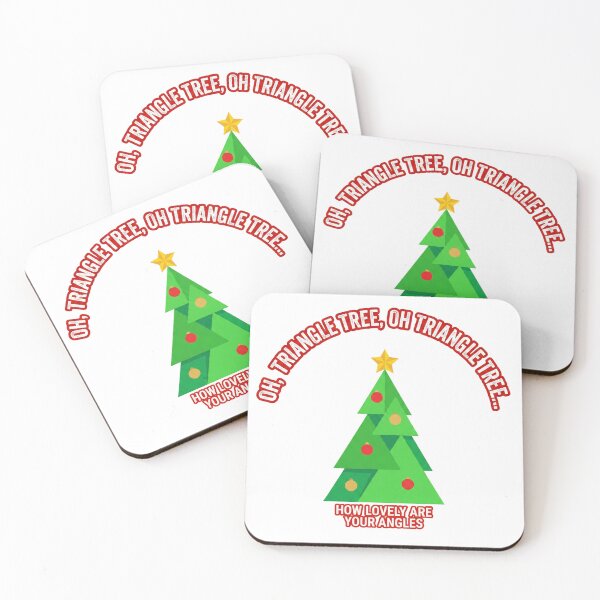 Item preview, Playful Geometric Triangle Christmas Tree Pun Holiday Gift designed and sold by chattsuede.