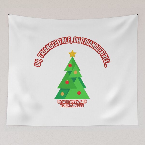 Item preview, Playful Geometric Triangle Christmas Tree Pun Holiday Gift designed and sold by chattsuede.