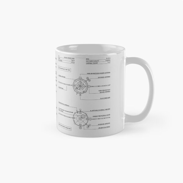 Item preview, Soyuz Spacecraft (White Stencil-No Background) designed and sold by BGALAXY.