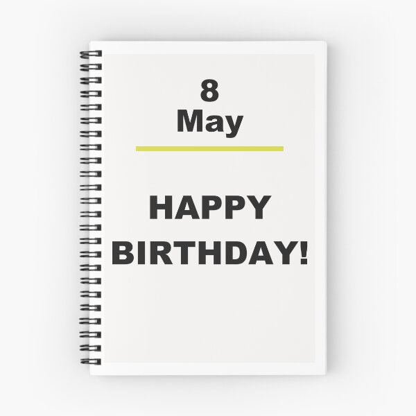 Item preview, Minimalist Happy Birthday Design — May 8 designed and sold by ariksworld.