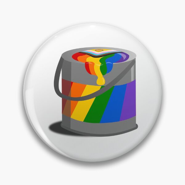Item preview, Proud Paint Pride Flag in a Bucket designed and sold by HarveyHandcraftsandDesigns.