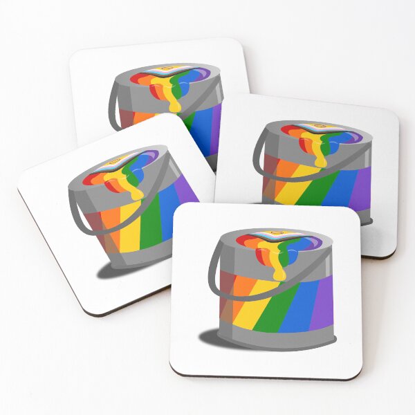 Item preview, Proud Paint Pride Flag in a Bucket designed and sold by HarveyHandcraftsandDesigns.