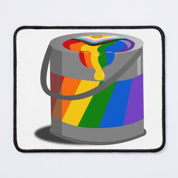 Item preview, Proud Paint Pride Flag in a Bucket designed and sold by HarveyHandcraftsandDesigns.