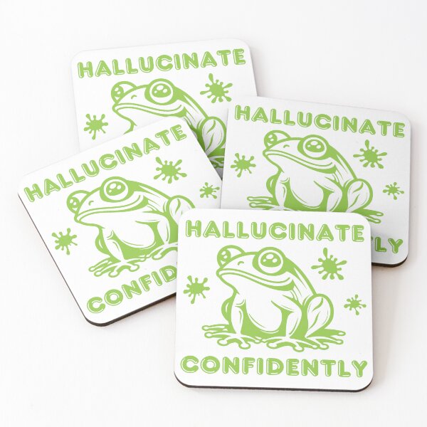 Item preview, hallucinate confidently weird stuff stupid shirt cute but feral graphic tee trendy shirt frog shirt fdt shirt resist shirt protest shirt designed and sold by PotentQuotable.