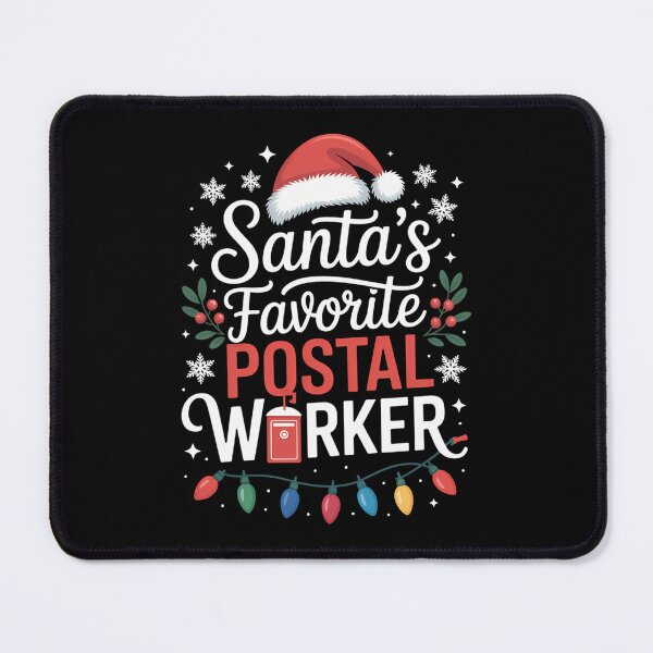 Item preview, Funny Xmas Lighting Santa_s Favorite Postal Worker Christmas designed and sold by RipleMalphite.