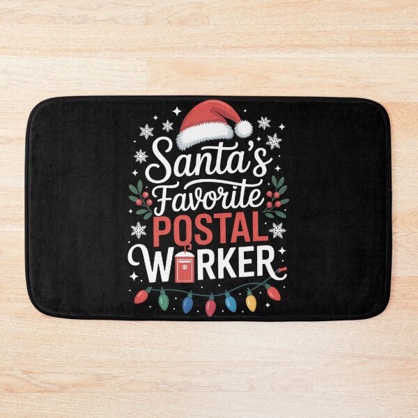 Item preview, Funny Xmas Lighting Santa_s Favorite Postal Worker Christmas designed and sold by RipleMalphite.