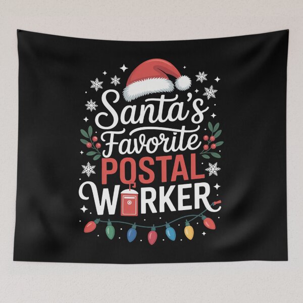 Item preview, Funny Xmas Lighting Santa_s Favorite Postal Worker Christmas designed and sold by RipleMalphite.