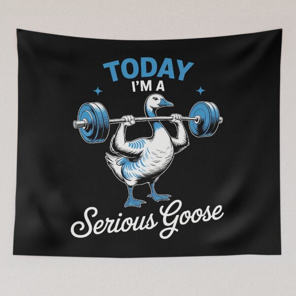 Item preview, goose funny lifting weights gym fitness designed and sold by RipleMalphite.