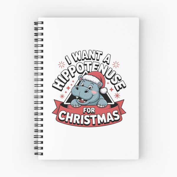 Item preview, Christmas Math Humor Playful Hippotenuse Hippo Gift designed and sold by chattsuede.