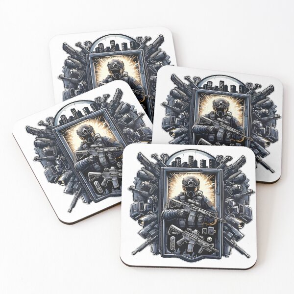 Item preview, Tactical Military Gaming Soldier Urban Warfare Design designed and sold by DrawDrip.