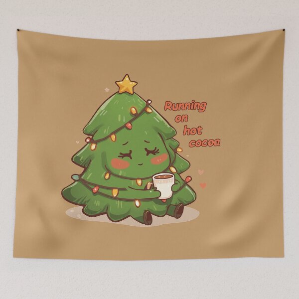 Item preview, Running on hot cocoa – Cozy Holiday Mood Design designed and sold by DabrowskiDesign.